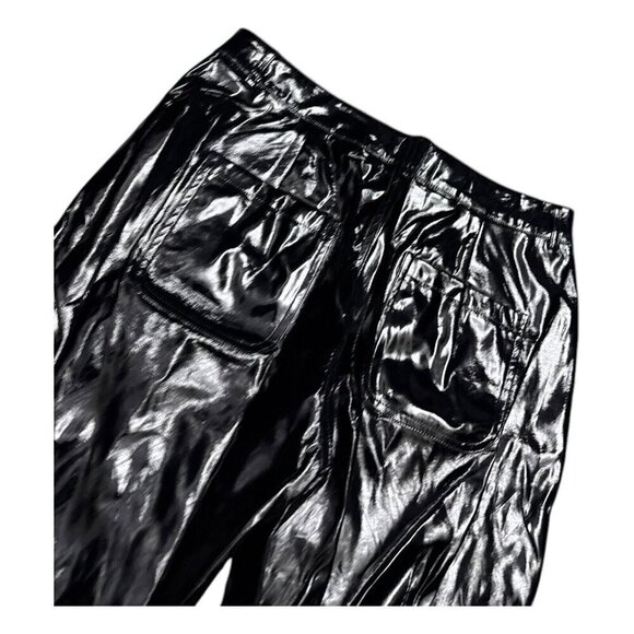 PRETTYLITTLETHING Faux Leather Shiny Causal Straight Pants Womens 31x30 - Picture 6 of 6